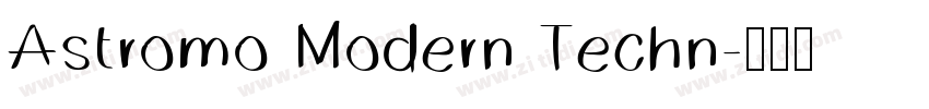 Astromo Modern Techn字体转换